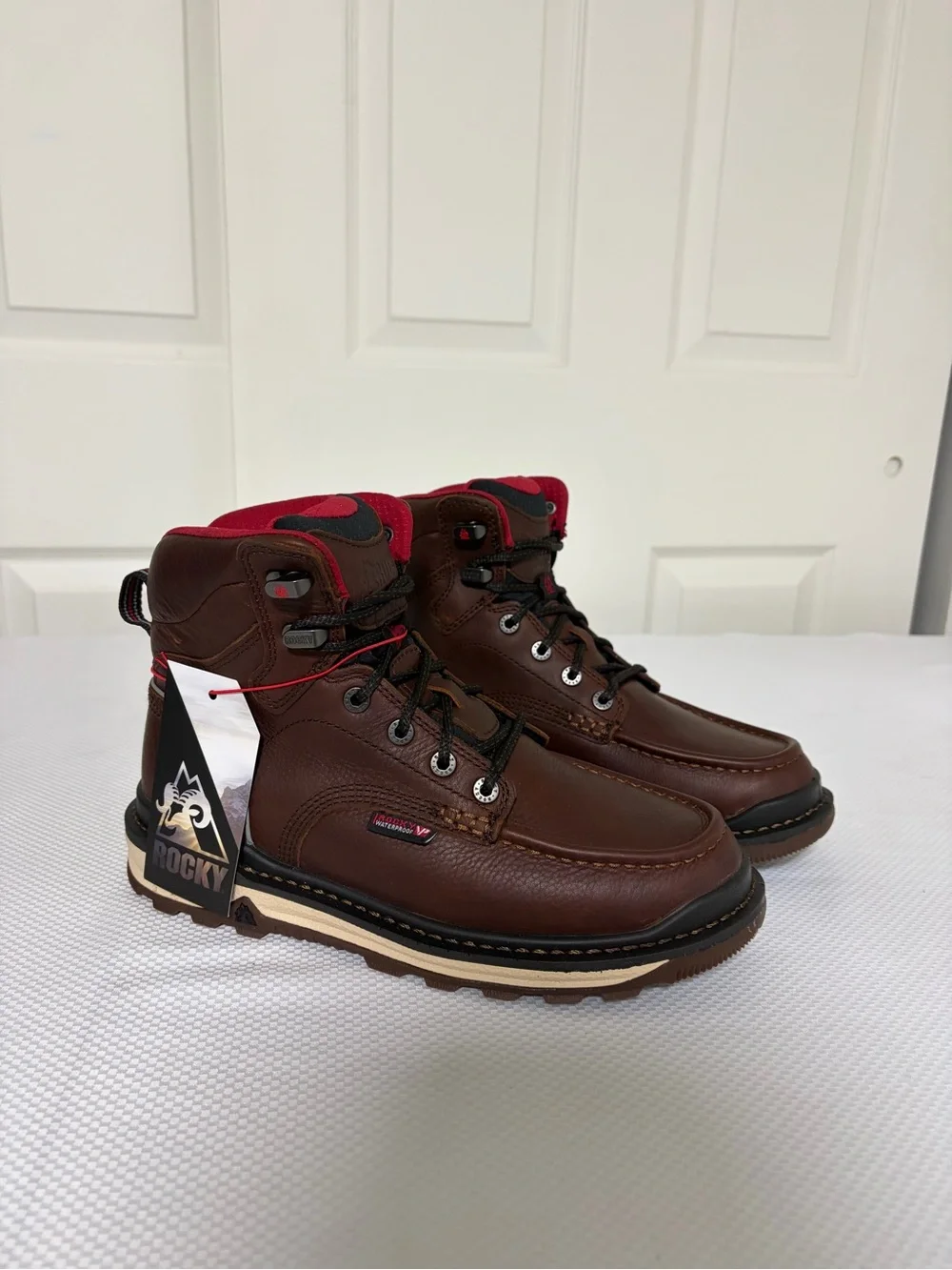 New ROCKY RAMS HORN WATERPROOF WORK WEDGE Men’s Size:7M